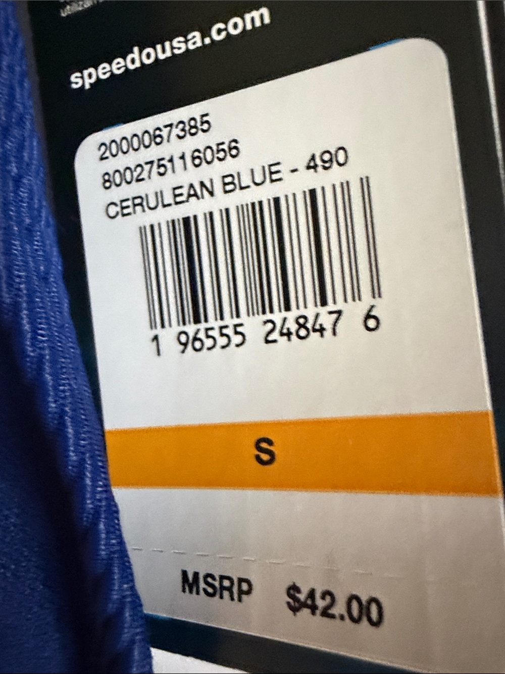Speedo Blue Ribbed Two-Piece Swim Set - Picture 9 of 16
